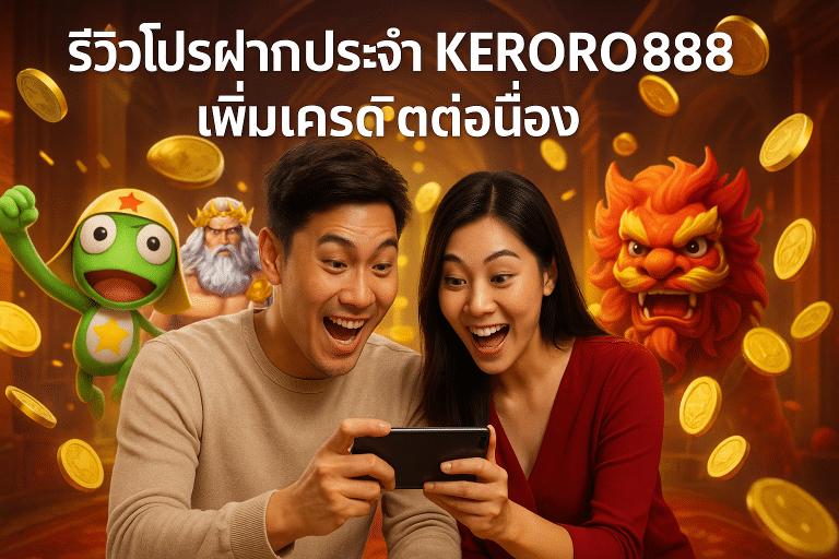 รีวิวโปรฝากประจำ KERORO888 เพิ่มเครดิตต่อเนื่อง